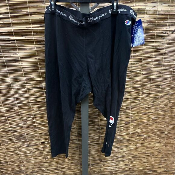 Champion Womens Mid Rise 28 1/2" Plus 7/8 Ankle Legging, 2x, Black - Picture 3 of 3